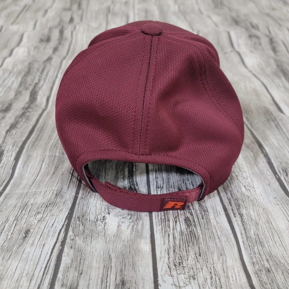 Virginia Tech Hat Russell One Size Hokies Adjustable Embroidered Maroon - Picture 4 of 5